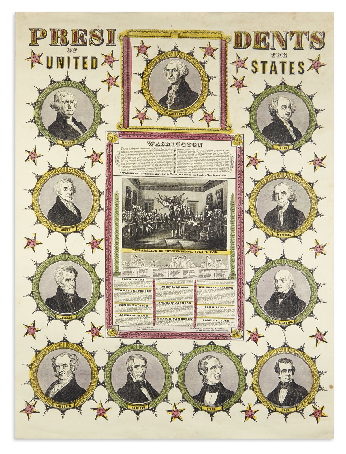 (PRESIDENTS--1846.) Presidents of the United States.